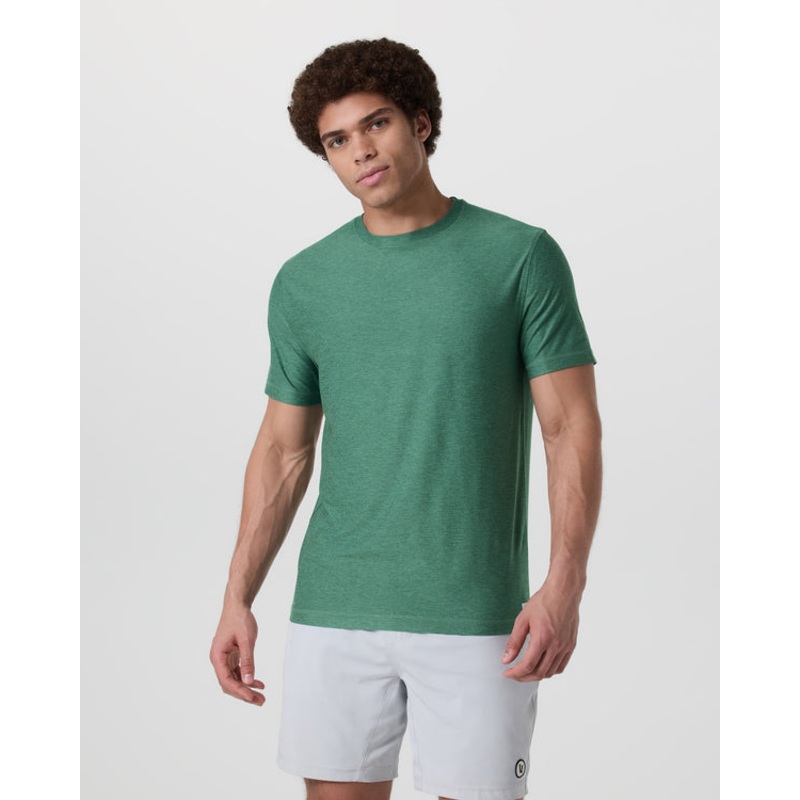 Strato Tech Tee – Hedge Green Heather