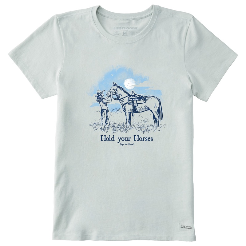 Women’s Hold Your Horses Short Sleeve Crusher-LITE Tee – Fog Gray
