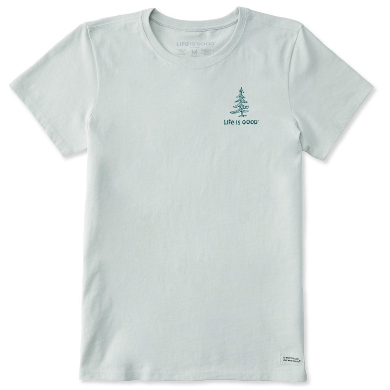 Women’s Native Tree Short Sleeve Crusher Tee – Fog Gray