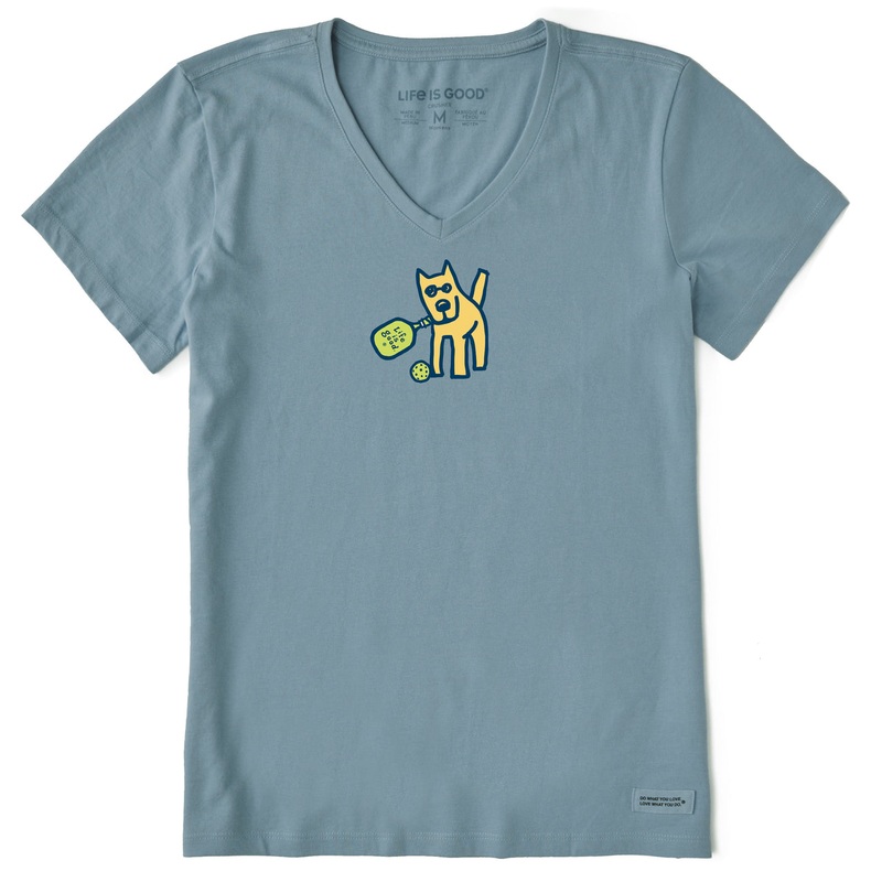 Women’s Rocket Pickleball Short Sleeve Crusher Vee – Smoky Blue