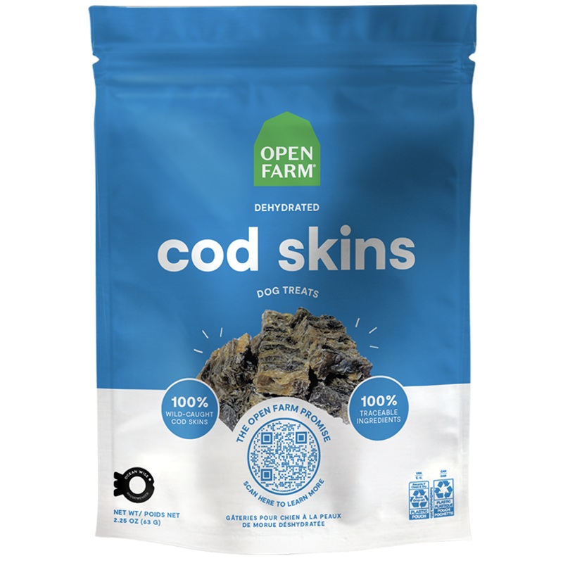 Dehydrated Cod Skins Treat – 2.25oz