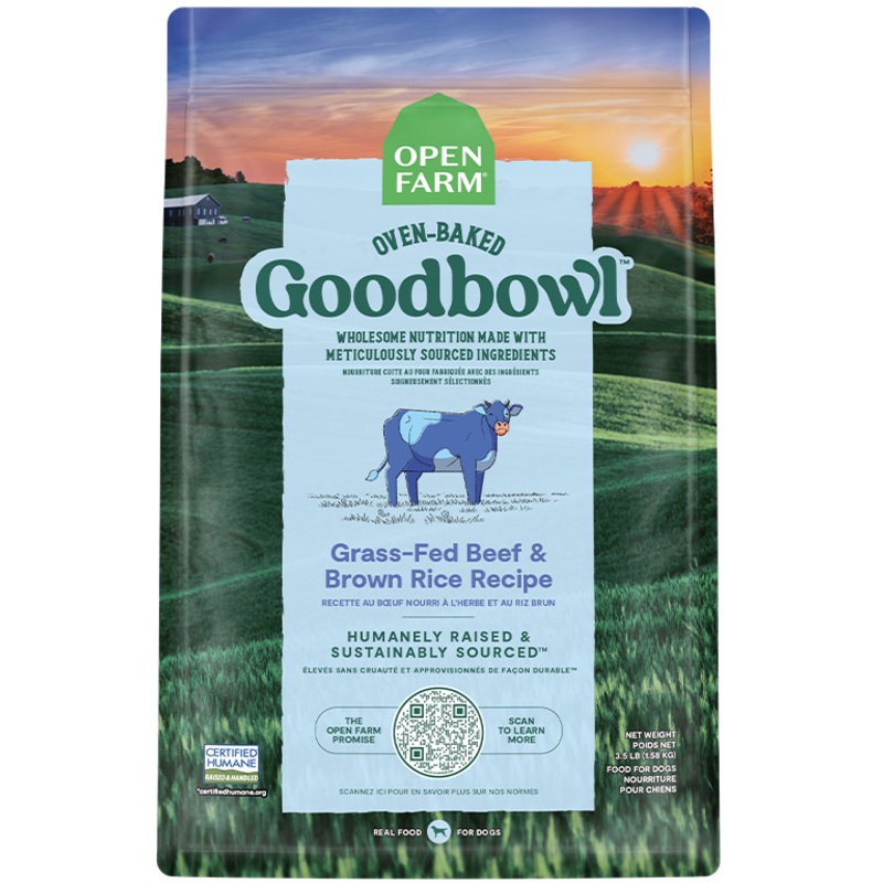 Goodbowl Grass-Fed Beef & Brown Rice Recipe for Dogs – (3.5LB & 22LB)