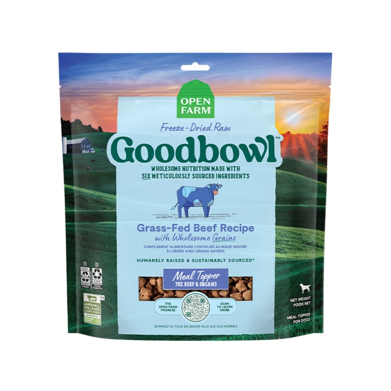 Goodbowl Grass-Fed Beef Recipe Freeze Dried Raw Topper – (8oz / 23oz / 46oz)