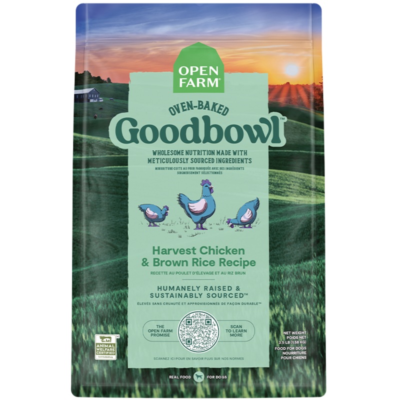 Goodbowl Harvest Chicken & Brown Rice Recipe Dog Food – (3.5LB & 22LB)