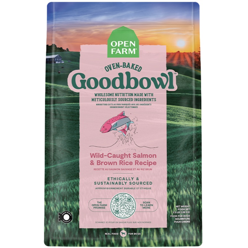 Goodbowl Wild-Caught Salmon & Brown Rice Recipe for Dogs – (3.5LB & 22LB)