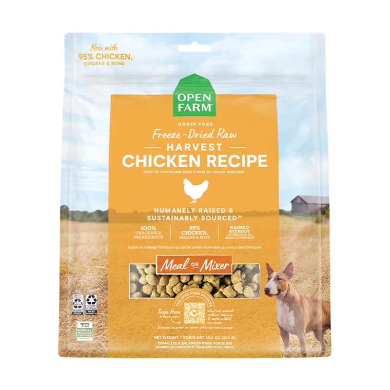 Harvest Chicken Freeze Dried Raw Dog Food – 22oz
