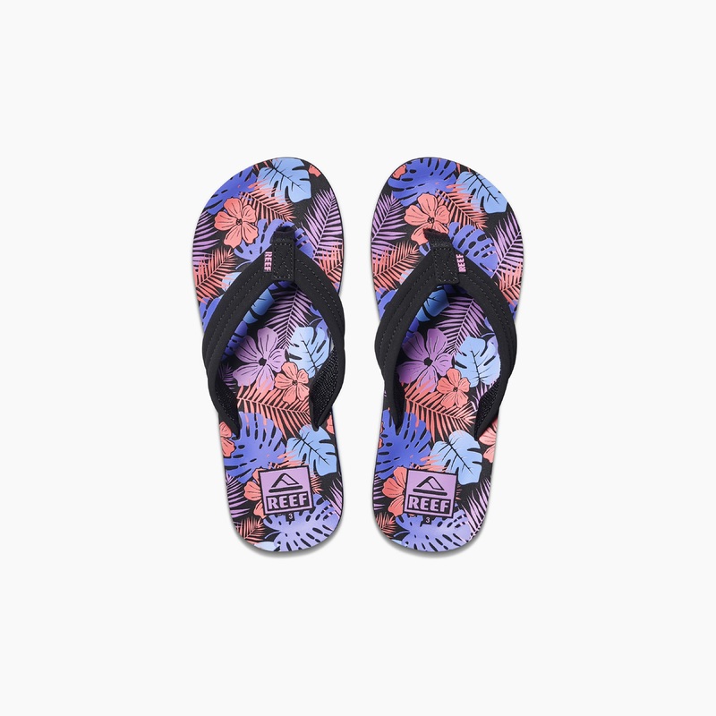Kid’s Ahi Sandal – Purple Fronds
