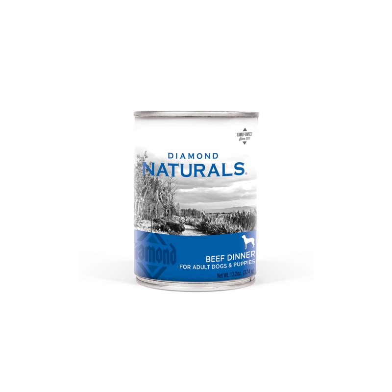 Naturals Beef Dinner Wet Dog Food Can – 13oz.