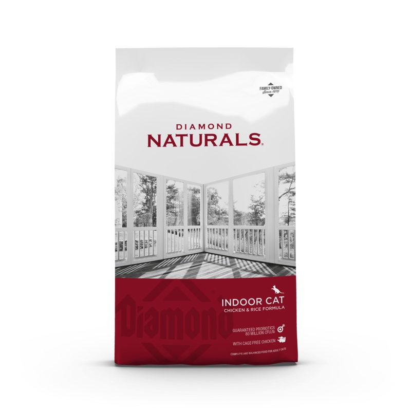 Naturals Indoor Cat Food (Chicken & Rice Formula) – 18lb.