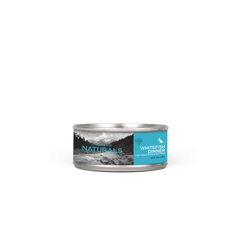 Naturals Whitefish Dinner Wet Cat Food Can – 5.5oz.