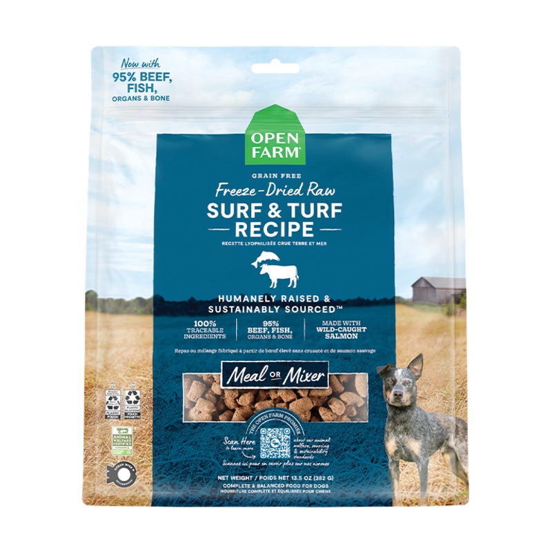 Surf & Turf Freeze Dried Raw Dog Food – 22oz