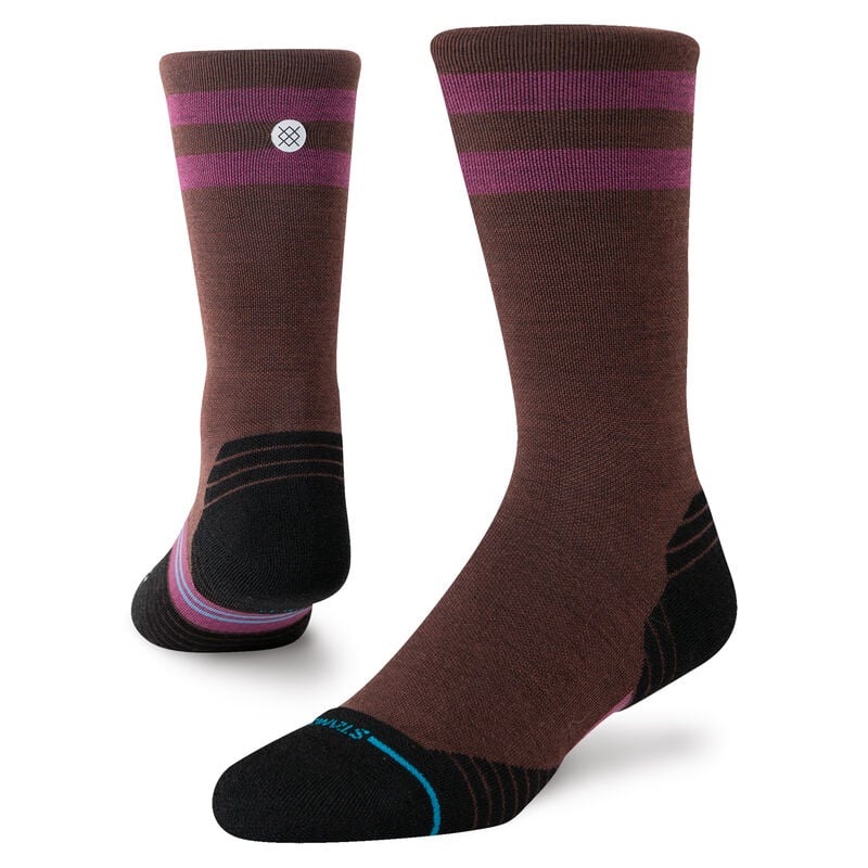 Unisex Light Wool Crew Sock – Dark Brown