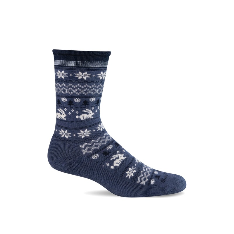 Women’s Folksy Fairisle Sock – Denim
