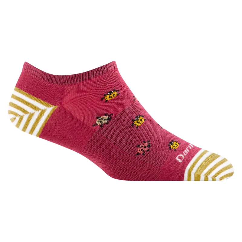 Women’s Lucky Lady No Show Lightweight Lifestyle Sock – Cranberry