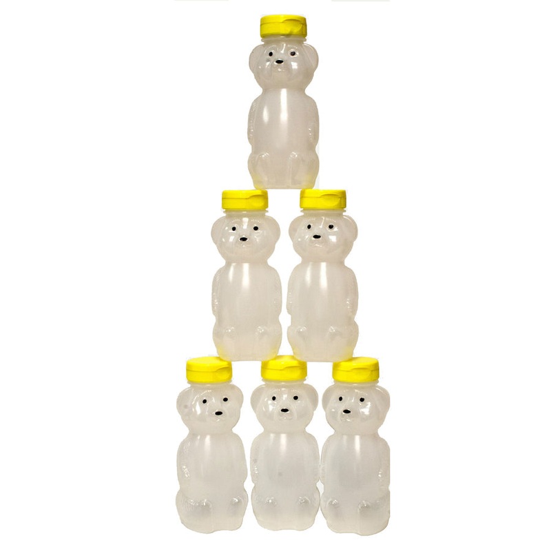 8oz. Honey Bears Squeeze Bottles – 6 pk
