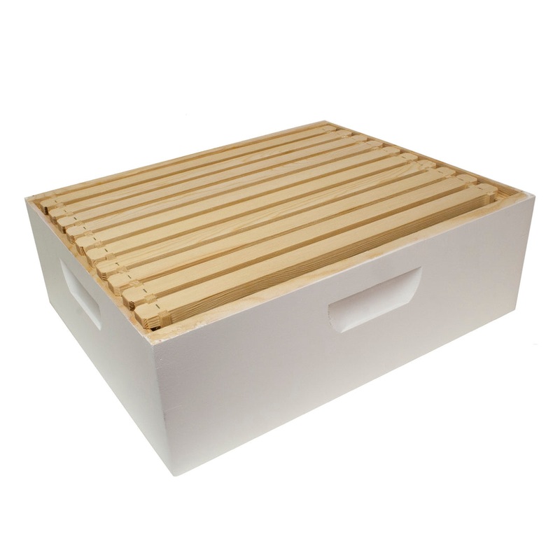 Beekeeping Medium Box Combo Honey Super (Painted & Assembled) – 10 Frames