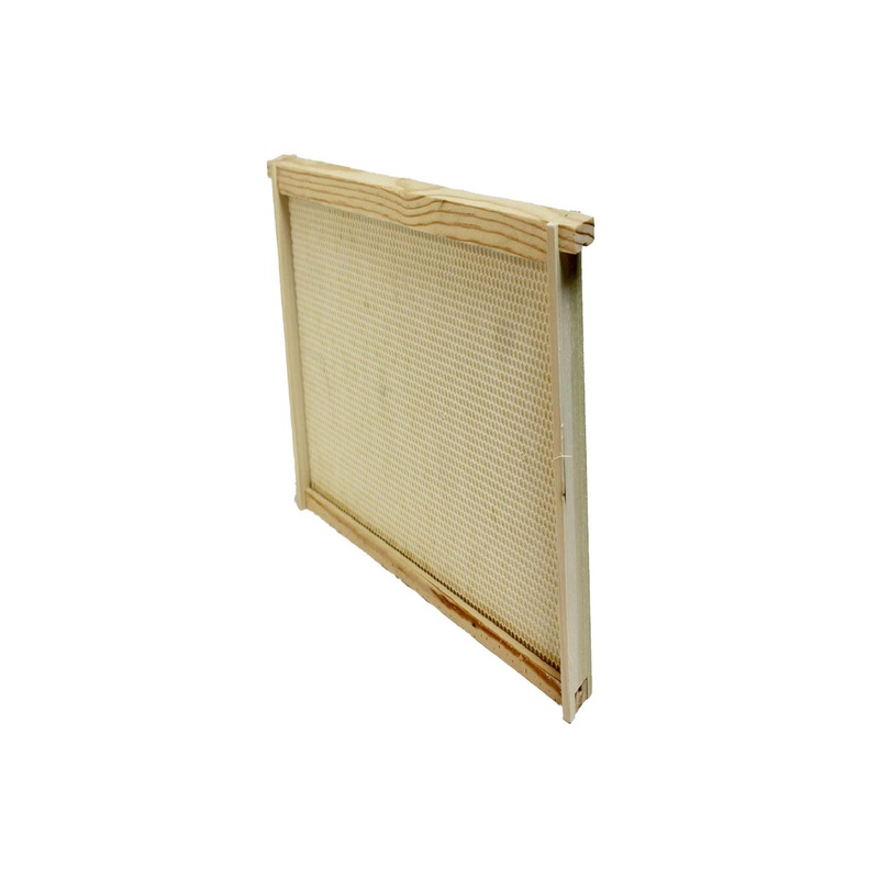 Deep Assembled Beehive Frame with Foundation – (Single or 5 Pack)