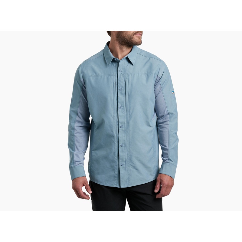 Men’s Airspeed Long-Sleeve Shirt – Blue Slate