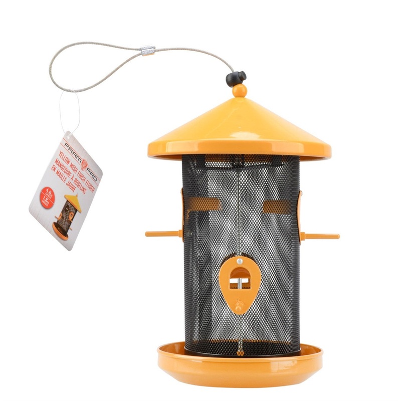Mesh Finch Feeder – Yellow|Yellow