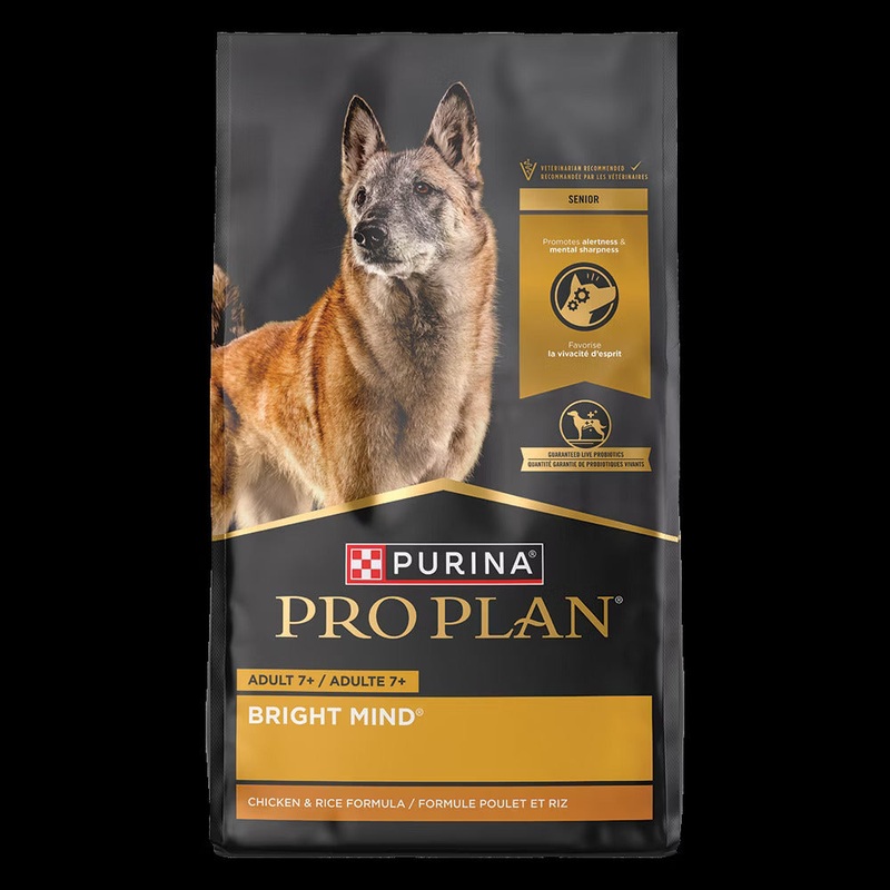 Pro Plan Adult 7+ Bright Mind Chicken & Rice Formula Dry Dog Food – 30lb