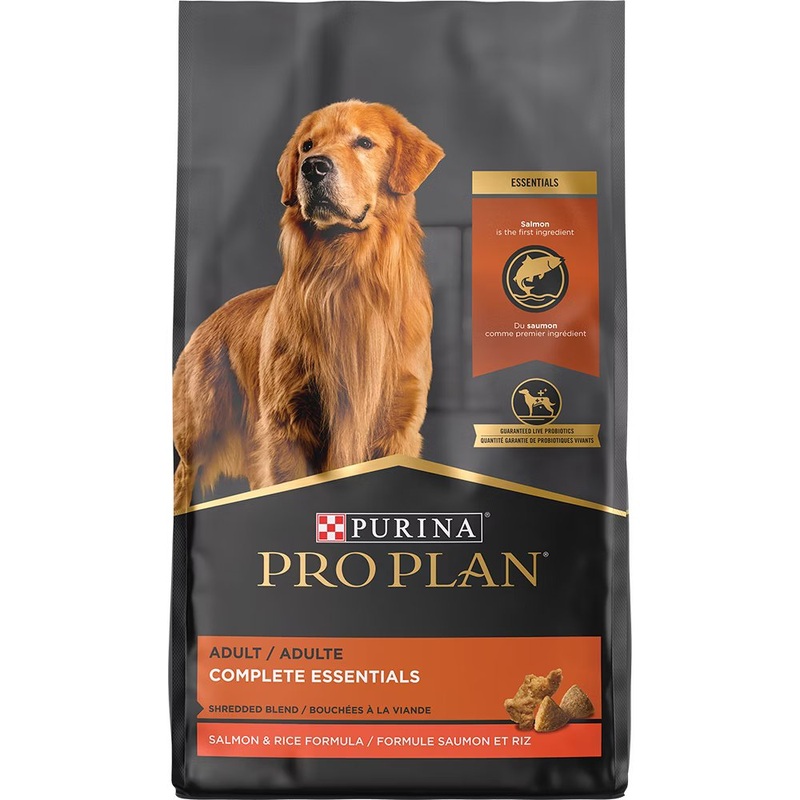 Pro Plan Adult Complete Essentials Shredded Blend Salmon & Rice Dry Dog Food – (17lb & 33lb)