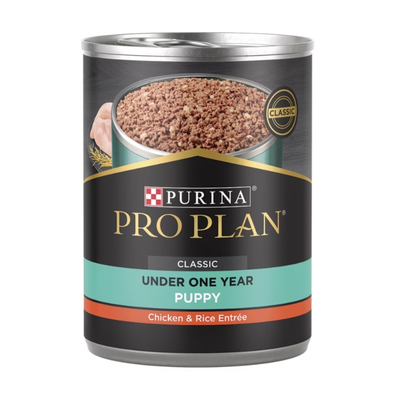 Pro Plan Development Puppy Chicken & Rice Entre Classic Wet Dog Food Can – 13oz.