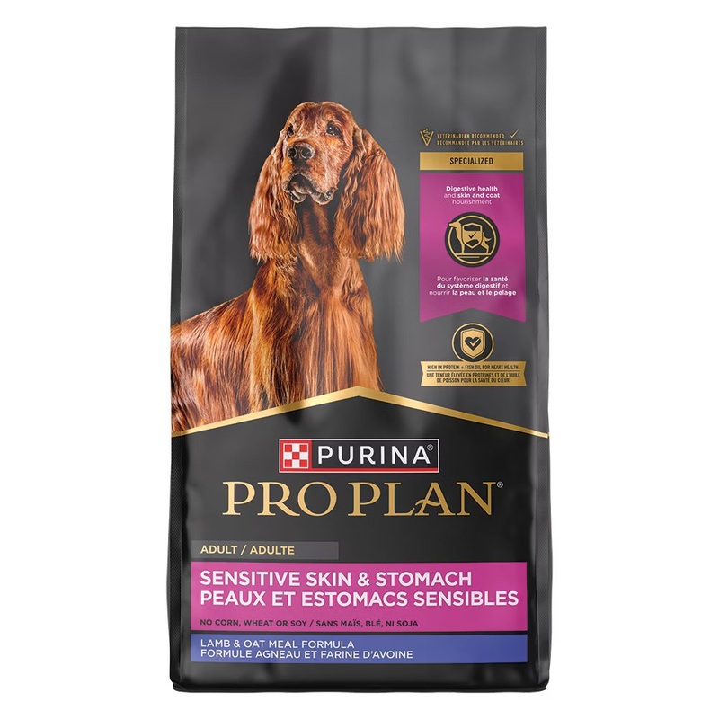 Pro Plan Sensitive Skin & Sensitive Stomach Lamb & Oat Meal Formula Dry Dog Food – (4lb / 16lb / 24lb)