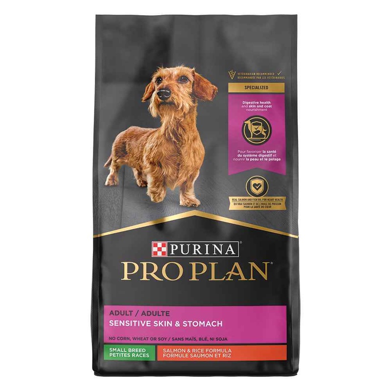 Pro Plan Sensitive Skin & Stomach Adult Small Breed Salmon & Rice Formula Dry Dog Food – 5lb
