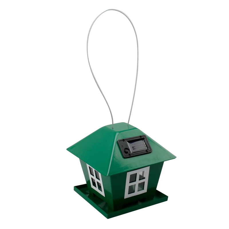 Solar Powered House Bird Feeder