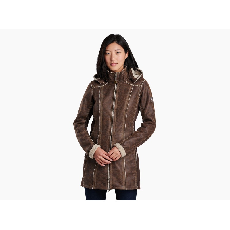 Women’s Dani Sherpa Trench – Oak