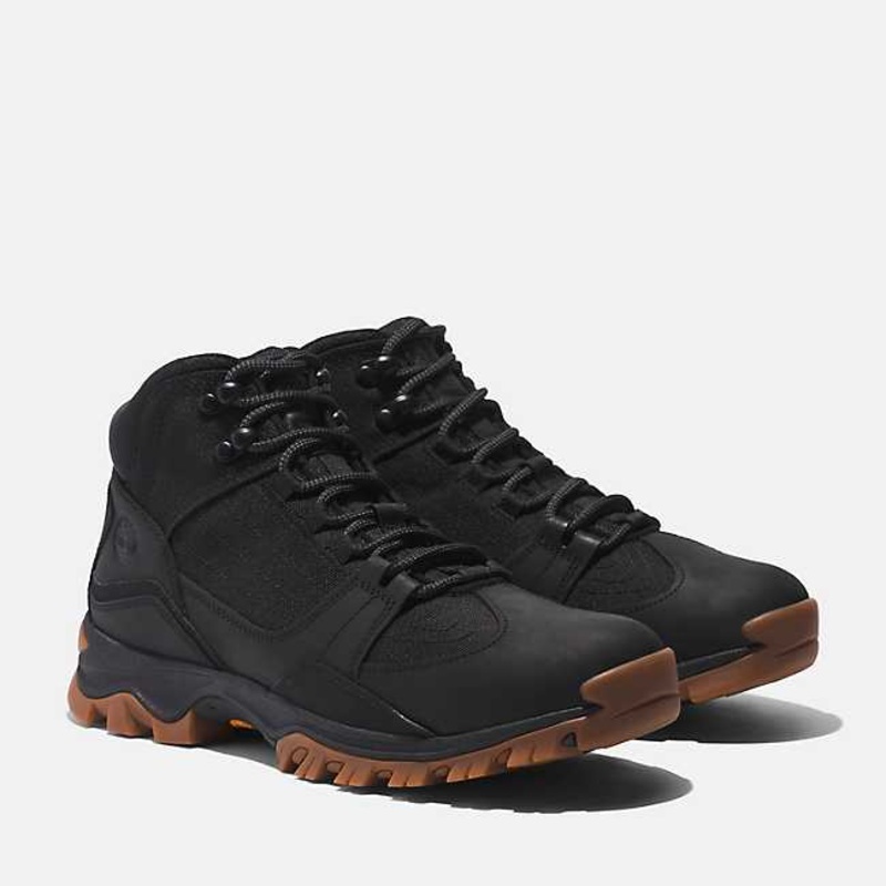 Men’s Mt. Maddsen Mid Lace-Up Full-Grain Hiking Boot – Black