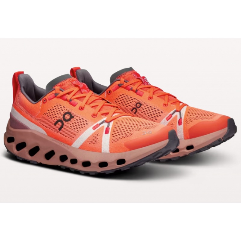 Women’s Cloudsurfer Trail Shoe – Flame/Dustrose
