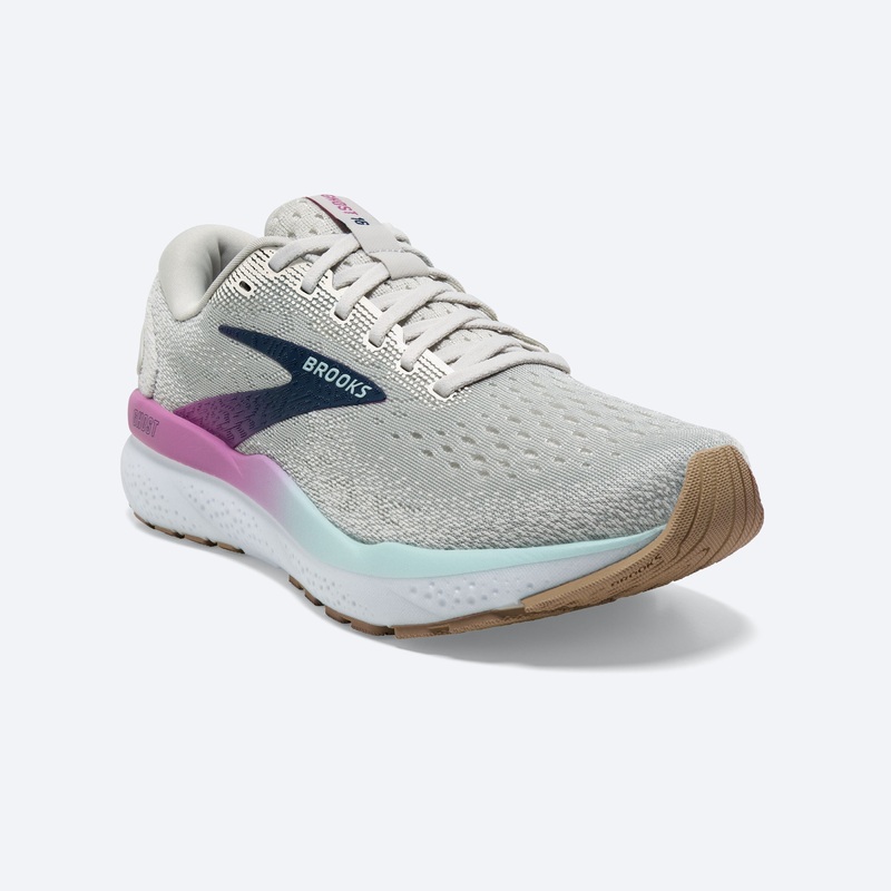 Women’s Ghost 16 Shoe – White/Grey/Estate Blue