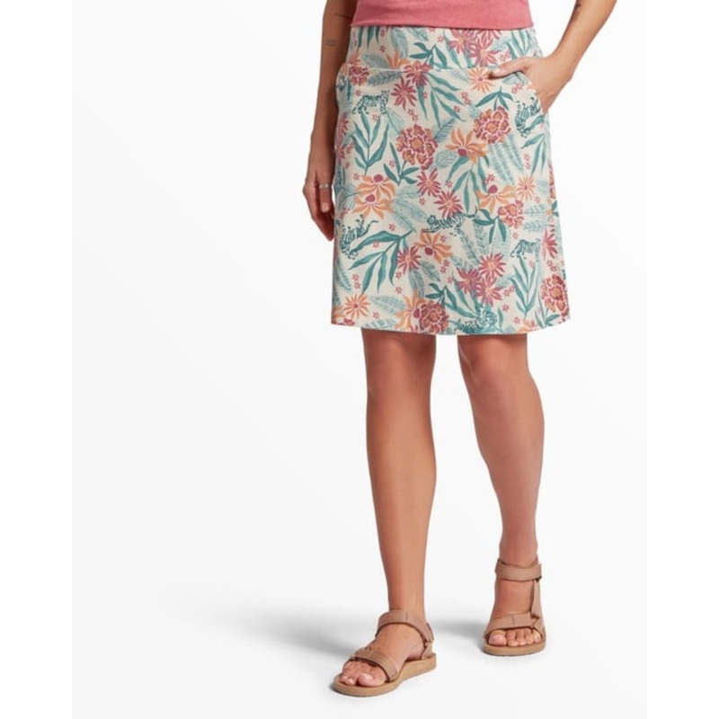 Women’s Padma Pull On Skirt – Peetho Tiger Floral