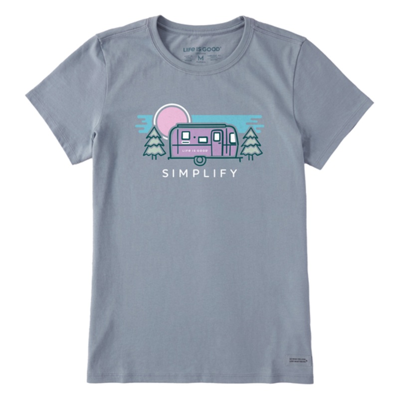 Women’s Simplify Camper Short-Sleeve Crusher-LITE Tee – Stone Blue