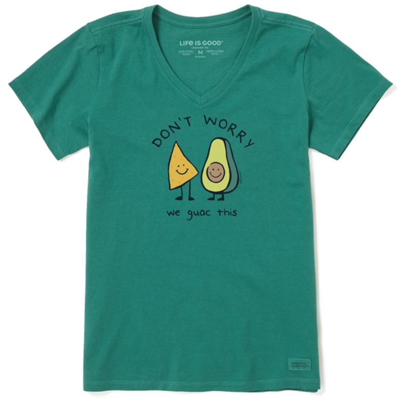 Women’s We Guac This Short-Sleeve Crusher Vee – Spruce Green