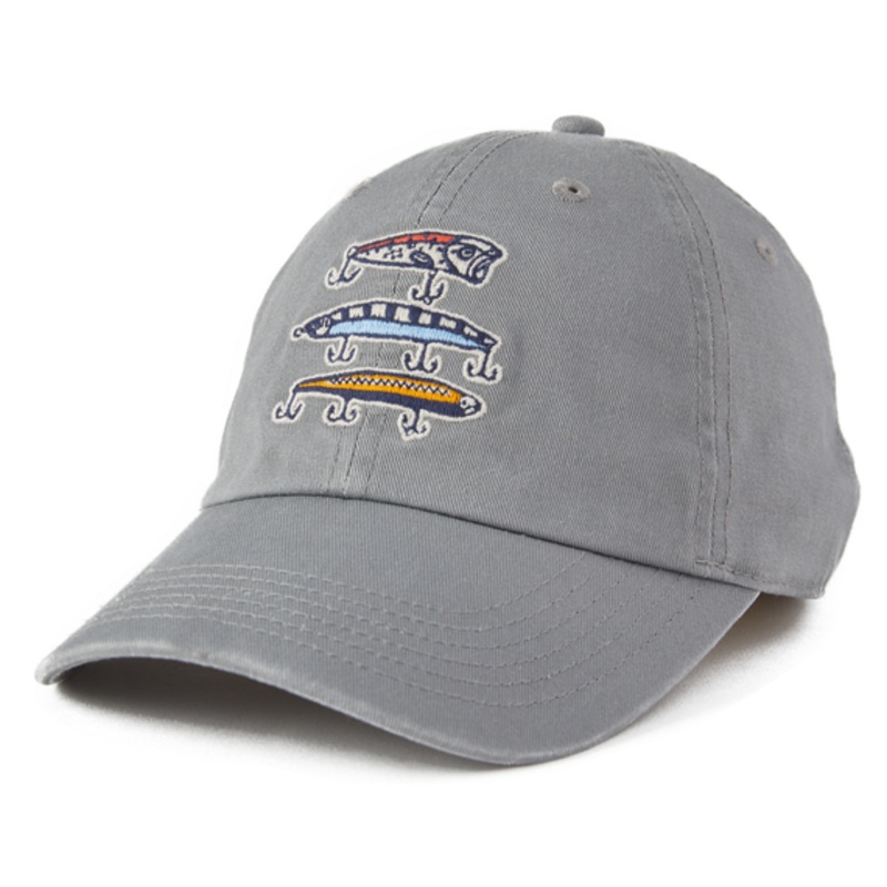 Fish More Worry Less Hooks and Tackle Chill Cap – Slate Gray
