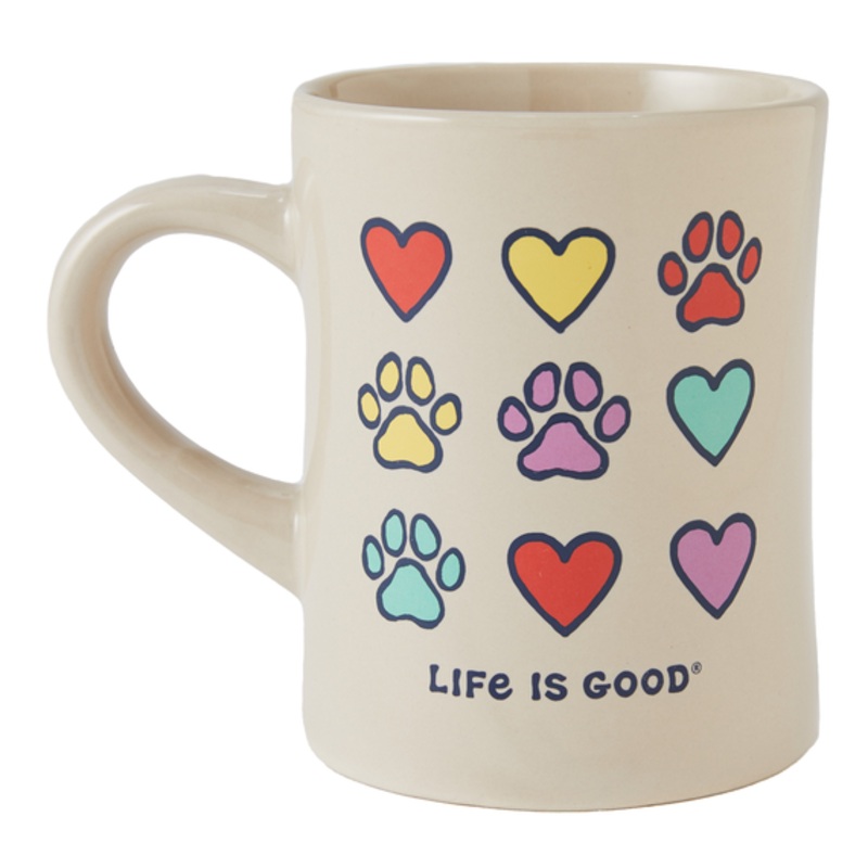 Hearts & Paws Diner Mug – Bone