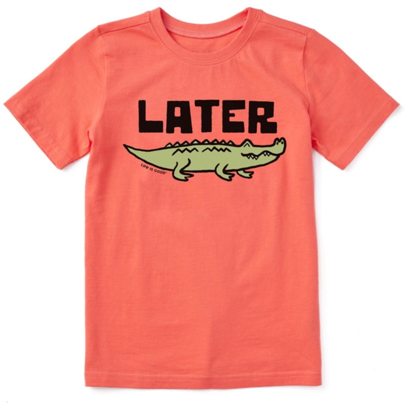 Kids’ Later Gator Short-Sleeve Crusher Tee – Mango Orange