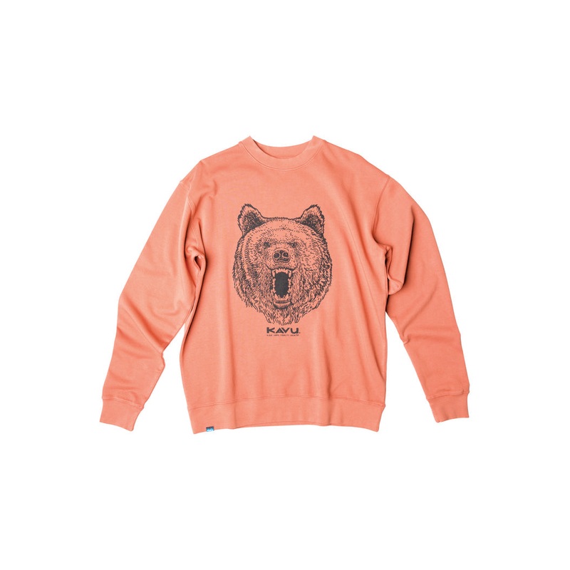 Men’s KAVU Core Crew Sweatshirt – Baked Clay