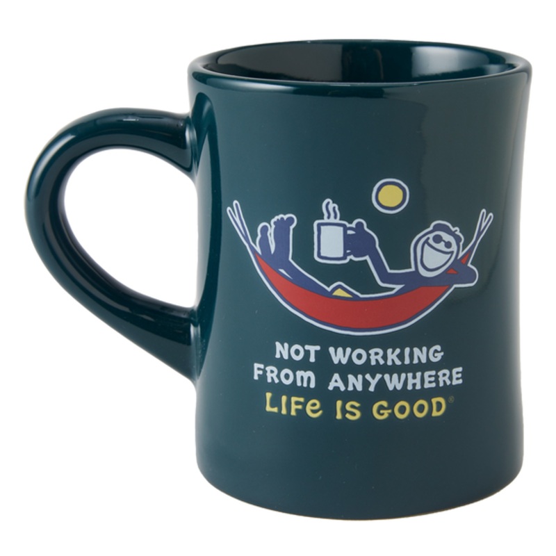 Not Working Hammock Diner Mug – Spruce Green