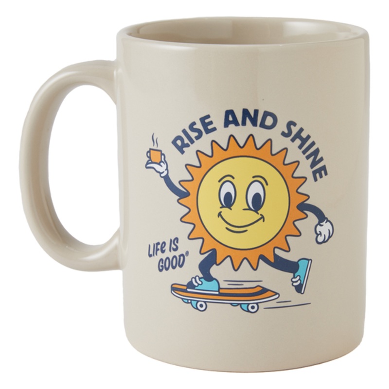 Rise and Shine Sun Jake’s Mug – Bone