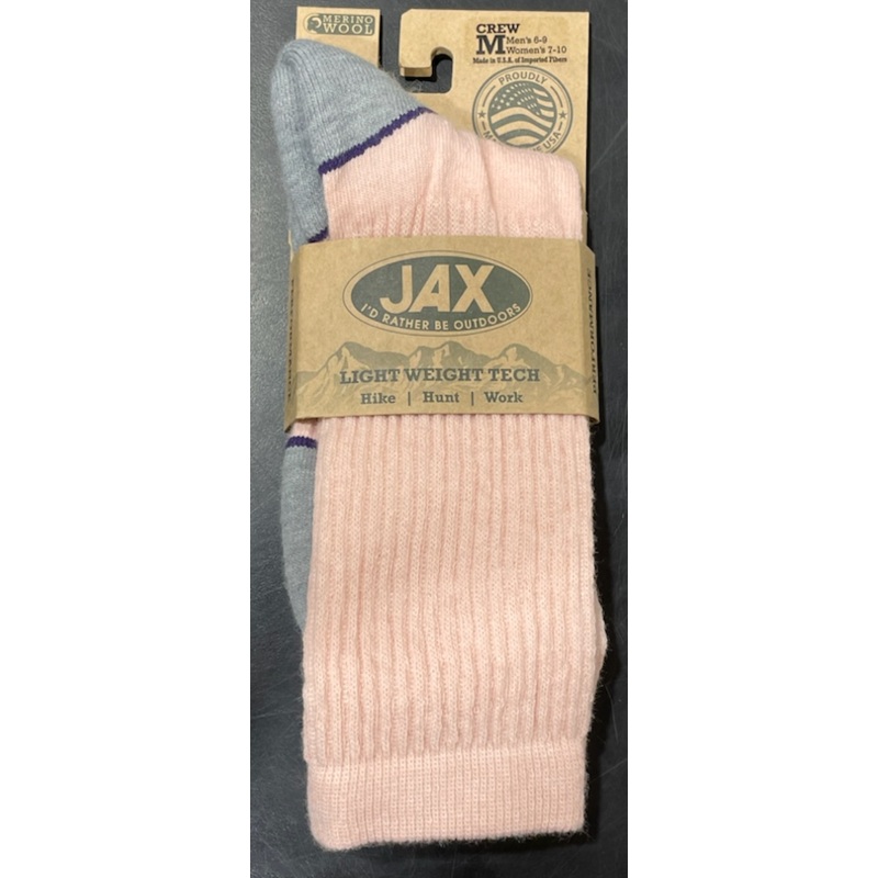 Women’s Lightweight Tech Crew Sock – Pink/Purple