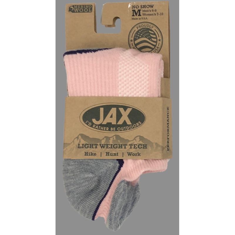 Women’s Lightweight Tech No Show Sock – Pink/Purple