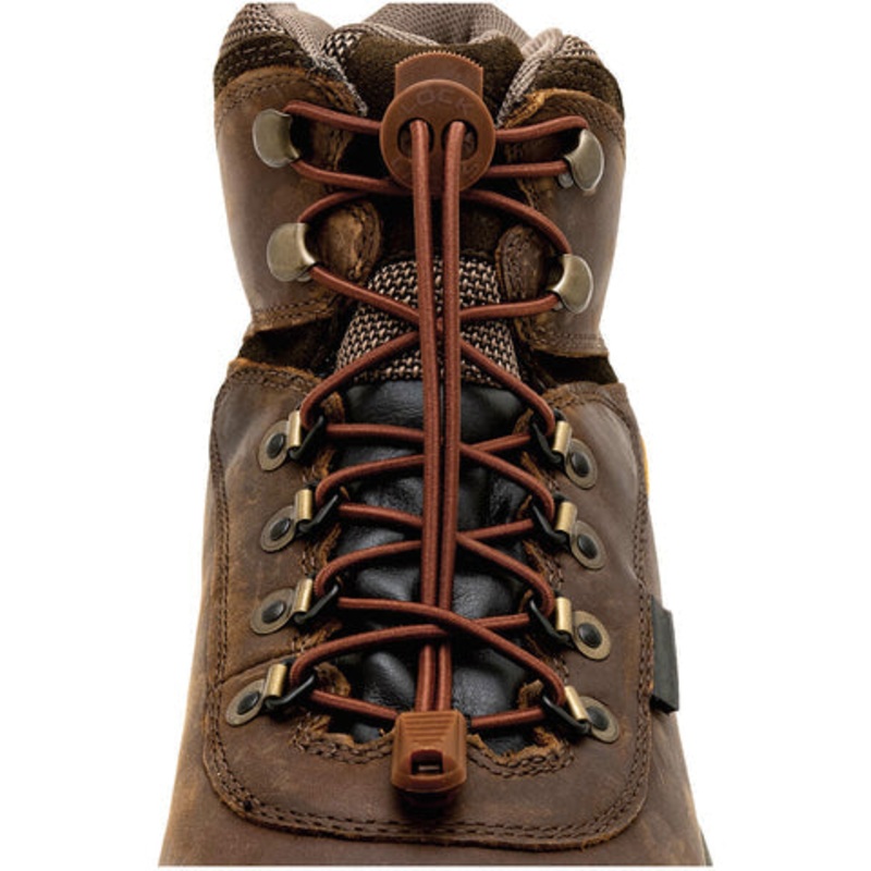 Lock Laces Boot No-Tie Shoelaces – Brown
