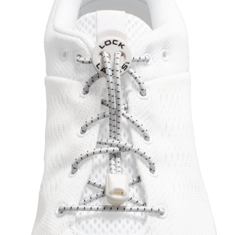 Lock Laces Original No-Tie Shoelaces – White