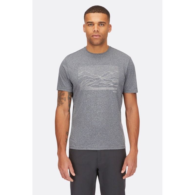 Men’s Mantle Outline Tee – Beluga Marl