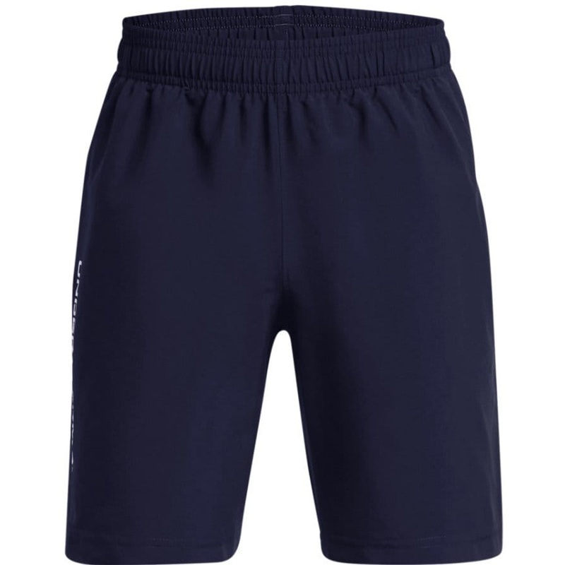 Men’s UA Tech Woven Wordmark Shorts – Photon Blue/White
