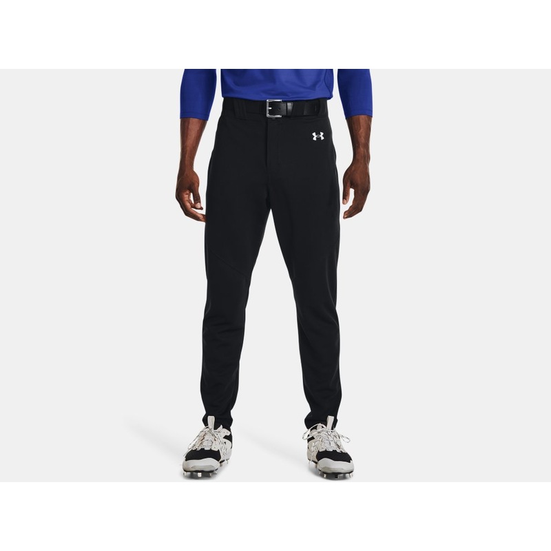Men’s UA Utility Baseball Pants – Black/White