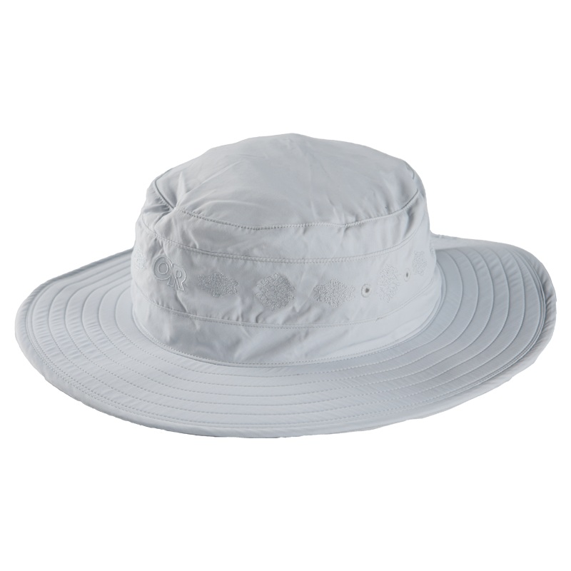 Women’s Solar Roller Sun Hat – Titanium-Rice Embroidery